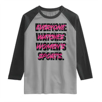 Womens Sports Raglan Shirt Feminist Body Positivity Inclusive Equality - Wonder Print Shop