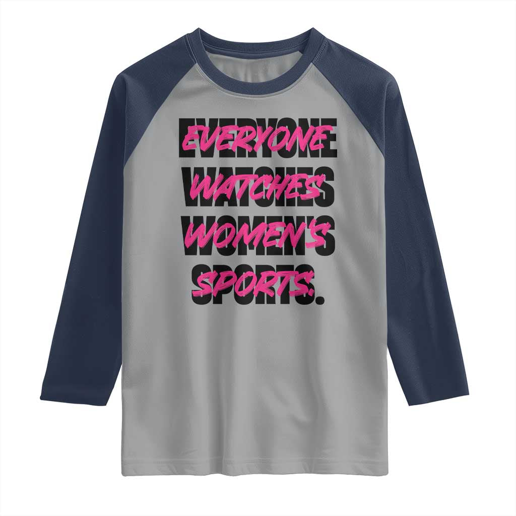 Womens Sports Raglan Shirt Feminist Body Positivity Inclusive Equality - Wonder Print Shop