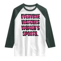 Womens Sports Raglan Shirt Feminist Body Positivity Inclusive Equality - Wonder Print Shop