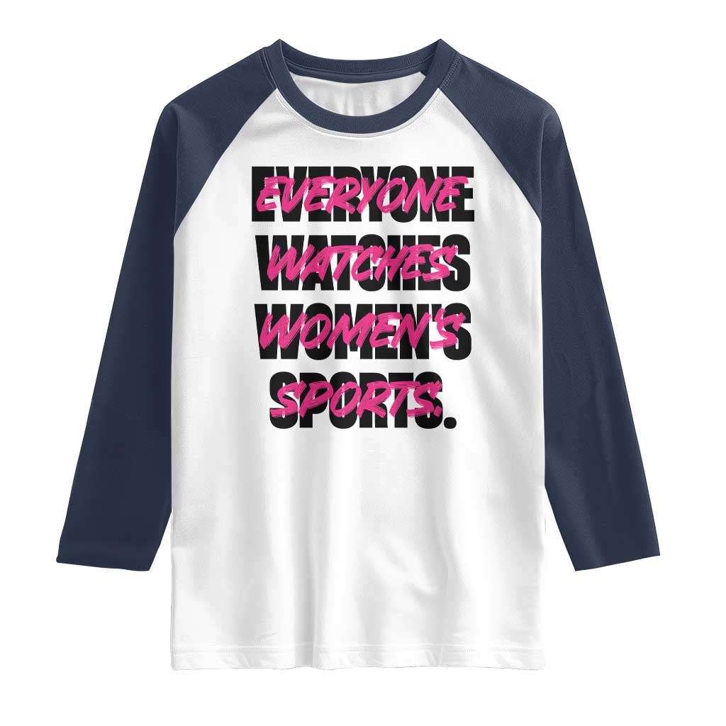 Womens Sports Raglan Shirt Feminist Body Positivity Inclusive Equality - Wonder Print Shop