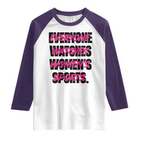 Womens Sports Raglan Shirt Feminist Body Positivity Inclusive Equality - Wonder Print Shop