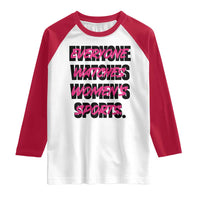 Womens Sports Raglan Shirt Feminist Body Positivity Inclusive Equality - Wonder Print Shop