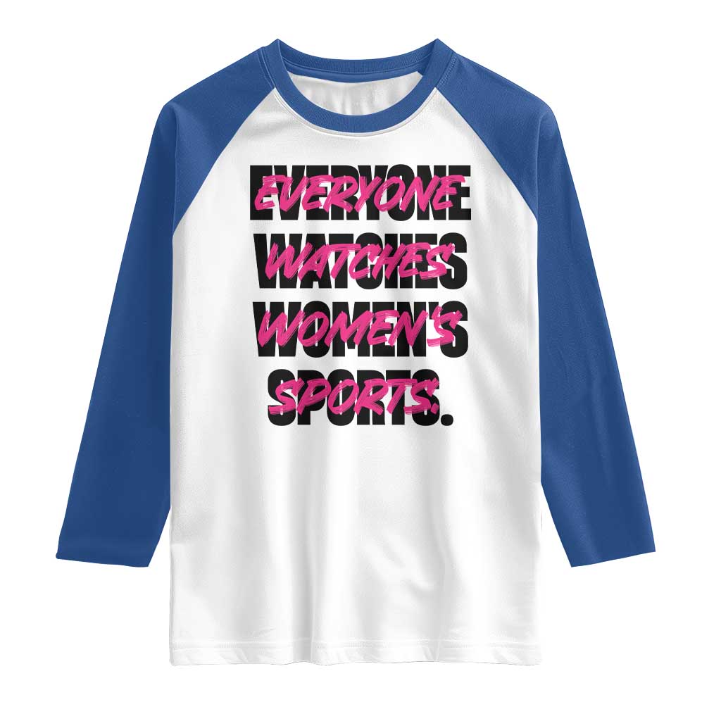 Womens Sports Raglan Shirt Feminist Body Positivity Inclusive Equality - Wonder Print Shop