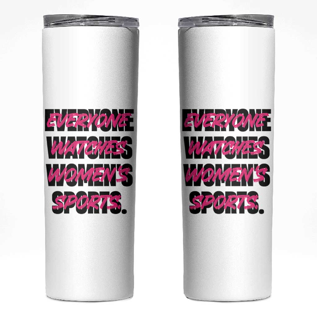 Womens Sports Skinny Tumbler Feminist Body Positivity Inclusive Equality - Wonder Print Shop