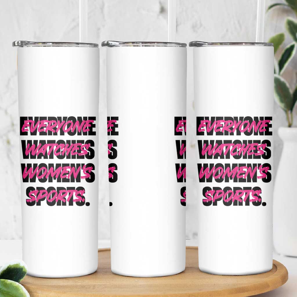Womens Sports Skinny Tumbler Feminist Body Positivity Inclusive Equality - Wonder Print Shop