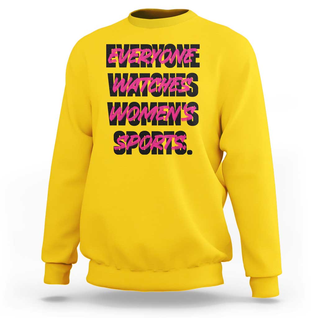 Womens Sports Sweatshirt Feminist Body Positivity Inclusive Equality - Wonder Print Shop
