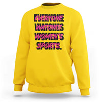 Womens Sports Sweatshirt Feminist Body Positivity Inclusive Equality - Wonder Print Shop