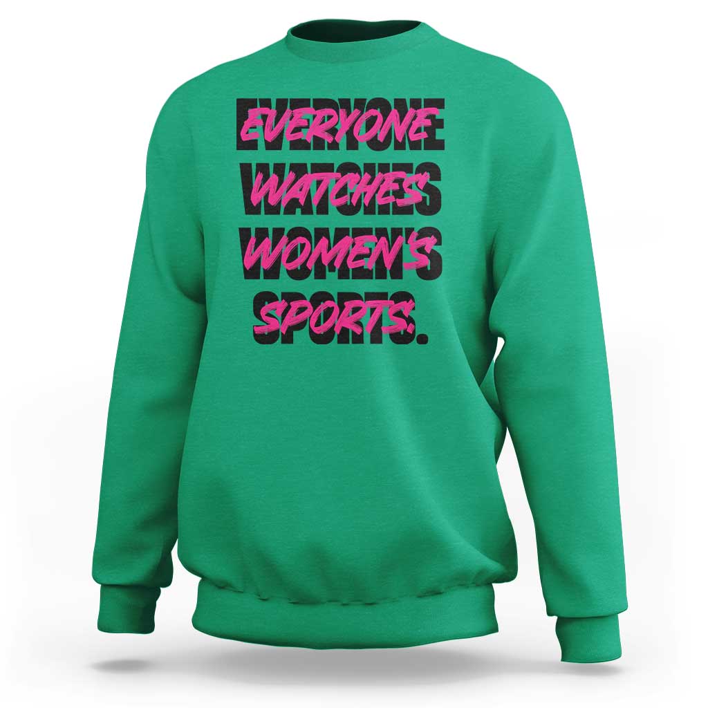 Womens Sports Sweatshirt Feminist Body Positivity Inclusive Equality - Wonder Print Shop