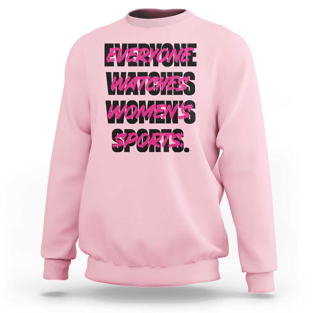 Womens Sports Sweatshirt Feminist Body Positivity Inclusive Equality - Wonder Print Shop