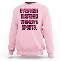 Womens Sports Sweatshirt Feminist Body Positivity Inclusive Equality - Wonder Print Shop
