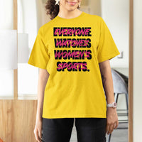 Womens Sports T Shirt For Women Feminist Body Positivity Inclusive Equality - Wonder Print Shop