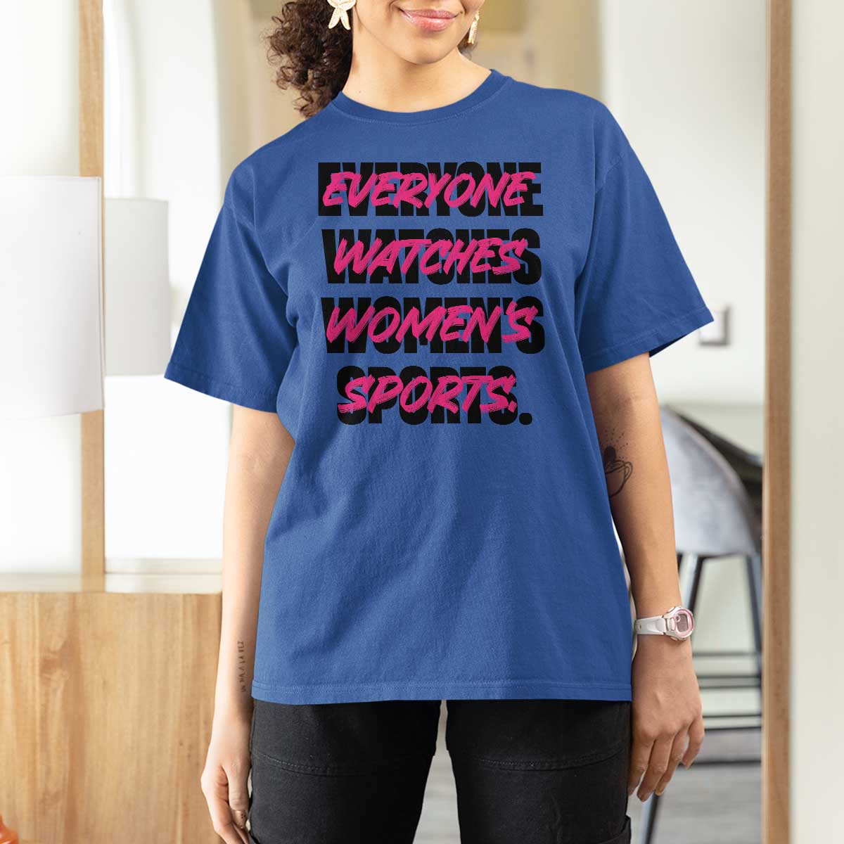 Womens Sports T Shirt For Women Feminist Body Positivity Inclusive Equality - Wonder Print Shop