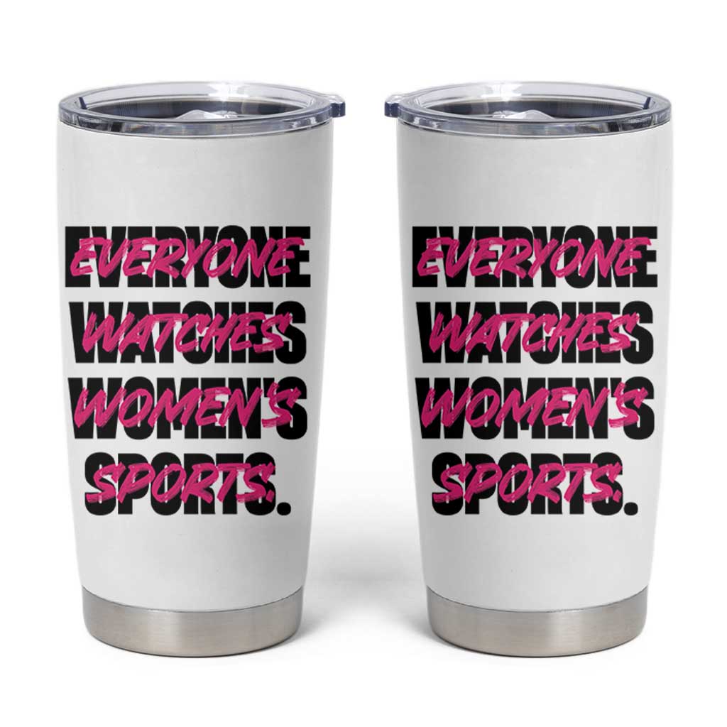 Womens Sports Tumbler Cup Feminist Body Positivity Inclusive Equality - Wonder Print Shop