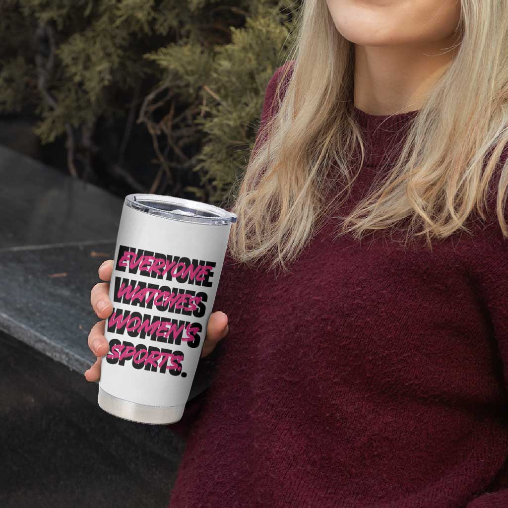 Womens Sports Tumbler Cup Feminist Body Positivity Inclusive Equality - Wonder Print Shop