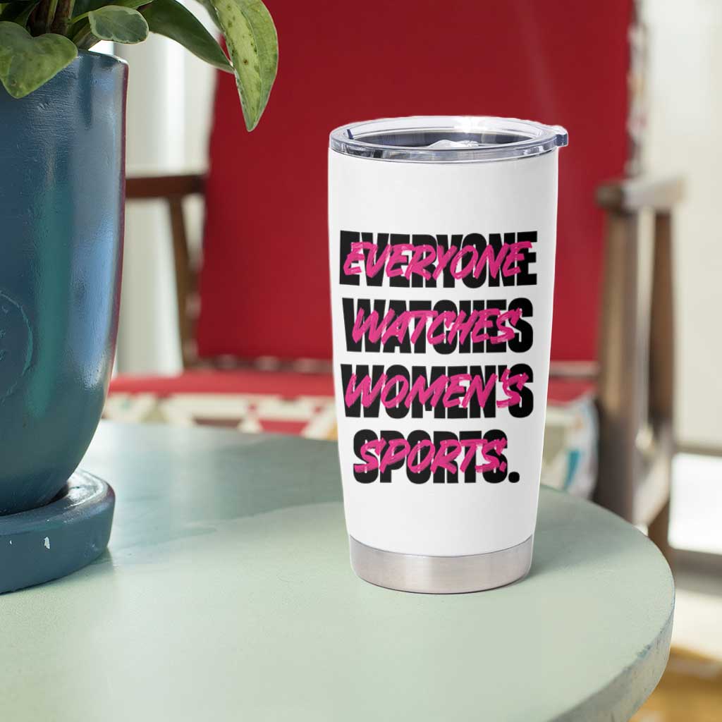 Womens Sports Tumbler Cup Feminist Body Positivity Inclusive Equality - Wonder Print Shop