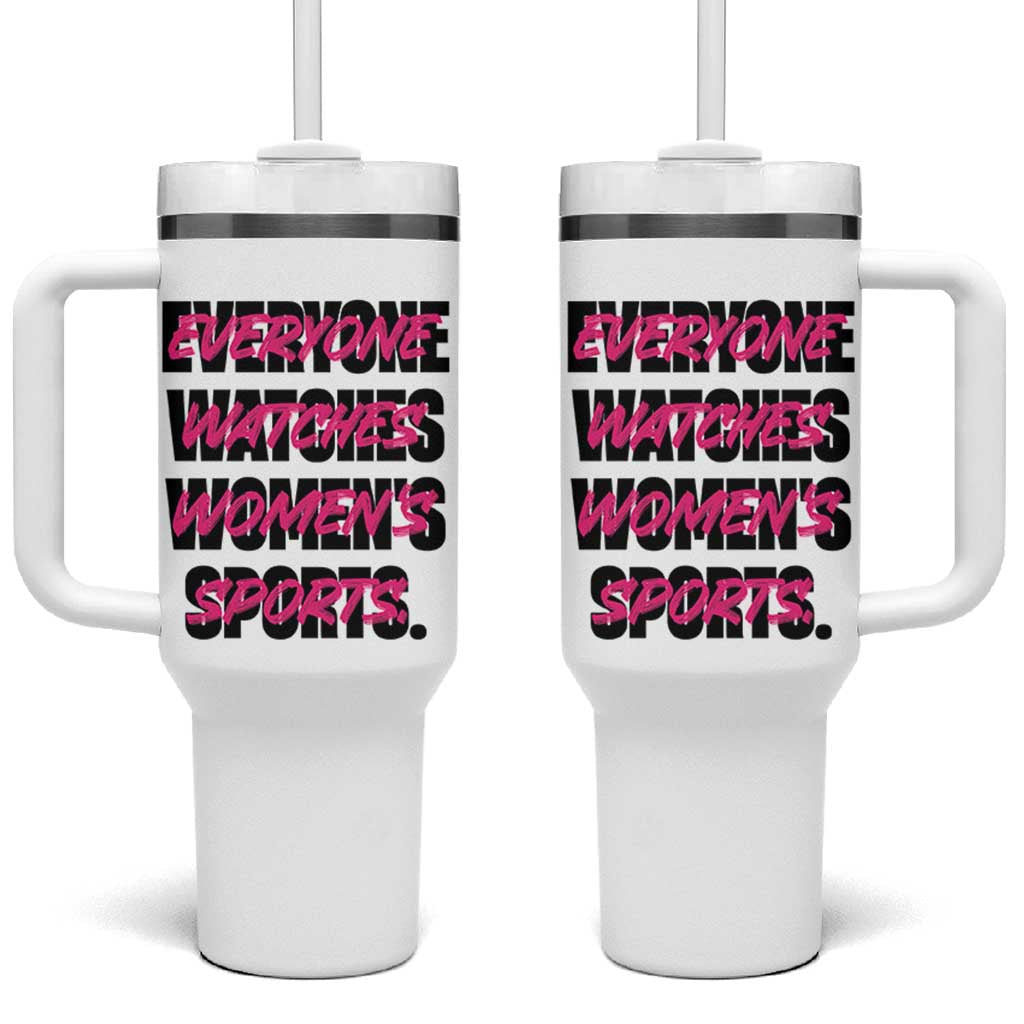 Womens Sports Tumbler With Handle Feminist Body Positivity Inclusive Equality - Wonder Print Shop