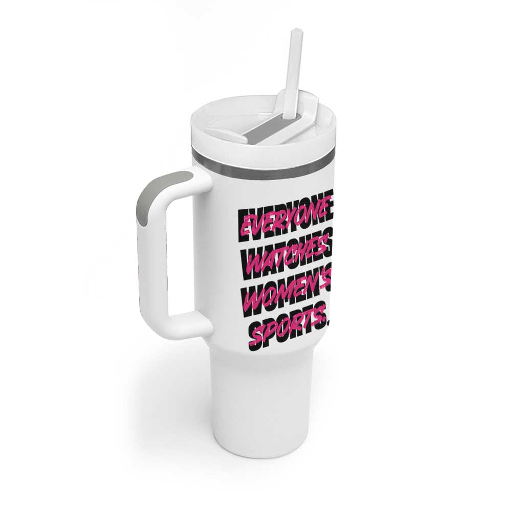 Womens Sports Tumbler With Handle Feminist Body Positivity Inclusive Equality - Wonder Print Shop