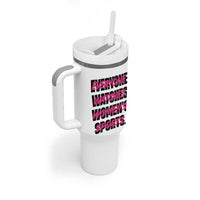 Womens Sports Tumbler With Handle Feminist Body Positivity Inclusive Equality - Wonder Print Shop