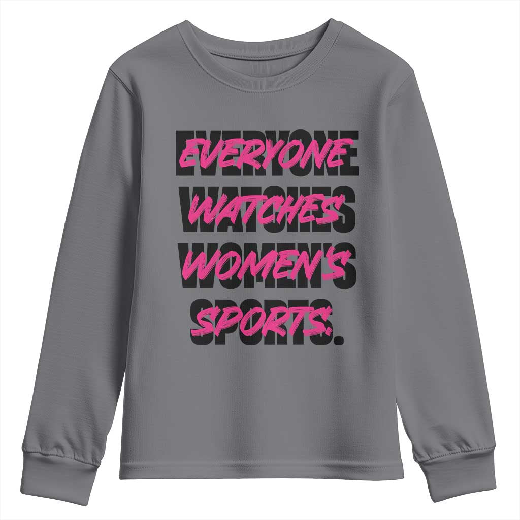 Womens Sports Youth Sweatshirt Feminist Body Positivity Inclusive Equality - Wonder Print Shop