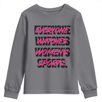 Womens Sports Youth Sweatshirt Feminist Body Positivity Inclusive Equality - Wonder Print Shop