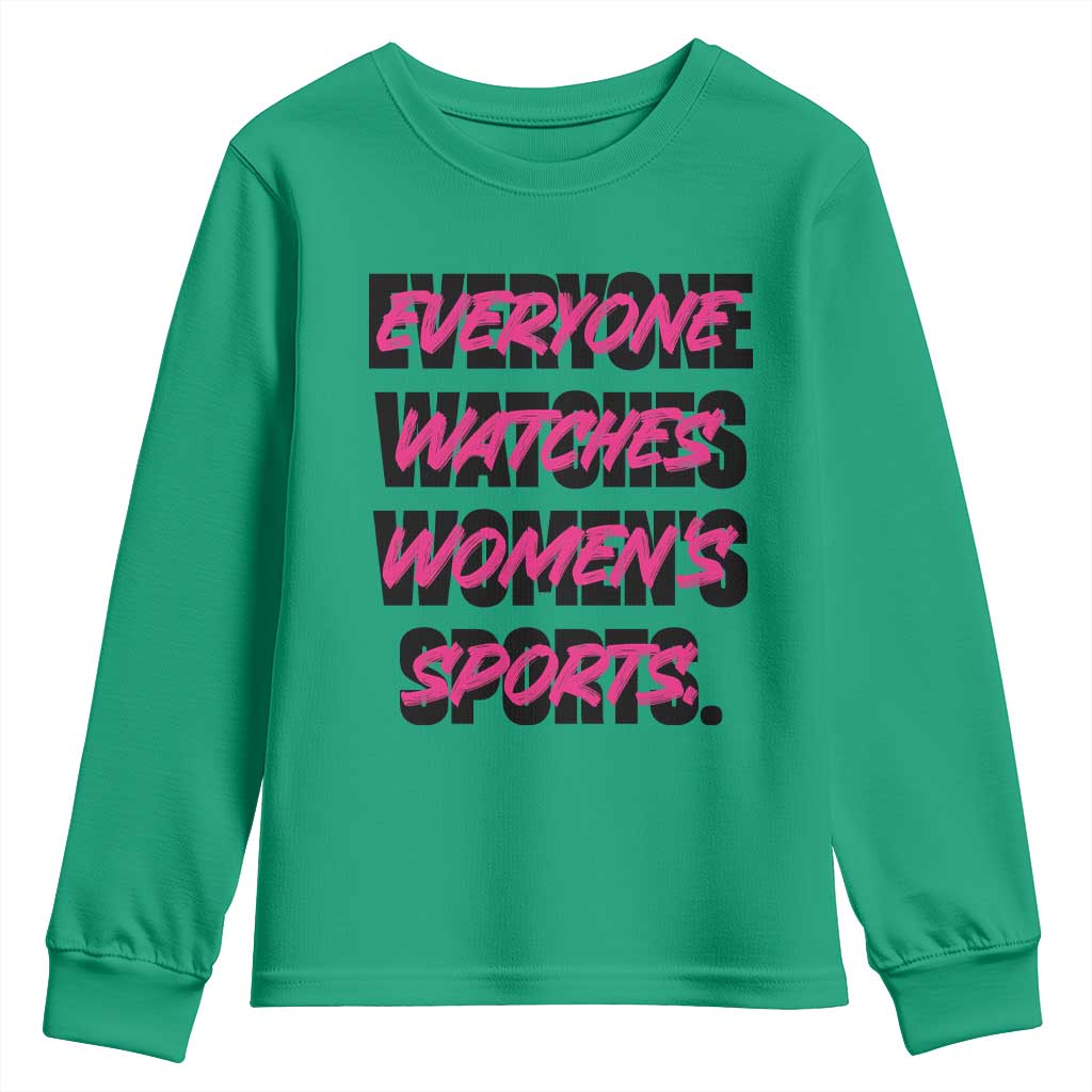 Womens Sports Youth Sweatshirt Feminist Body Positivity Inclusive Equality - Wonder Print Shop