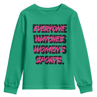 Womens Sports Youth Sweatshirt Feminist Body Positivity Inclusive Equality - Wonder Print Shop