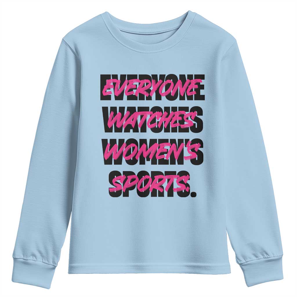 Womens Sports Youth Sweatshirt Feminist Body Positivity Inclusive Equality - Wonder Print Shop