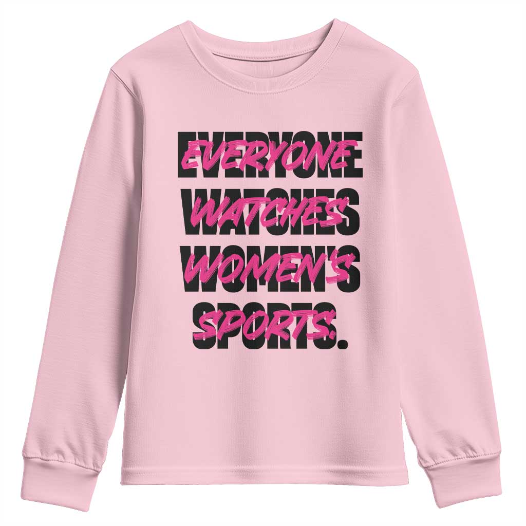 Womens Sports Youth Sweatshirt Feminist Body Positivity Inclusive Equality - Wonder Print Shop