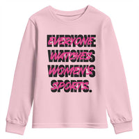 Womens Sports Youth Sweatshirt Feminist Body Positivity Inclusive Equality - Wonder Print Shop