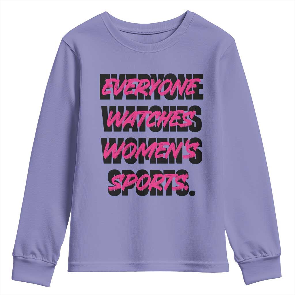 Womens Sports Youth Sweatshirt Feminist Body Positivity Inclusive Equality - Wonder Print Shop