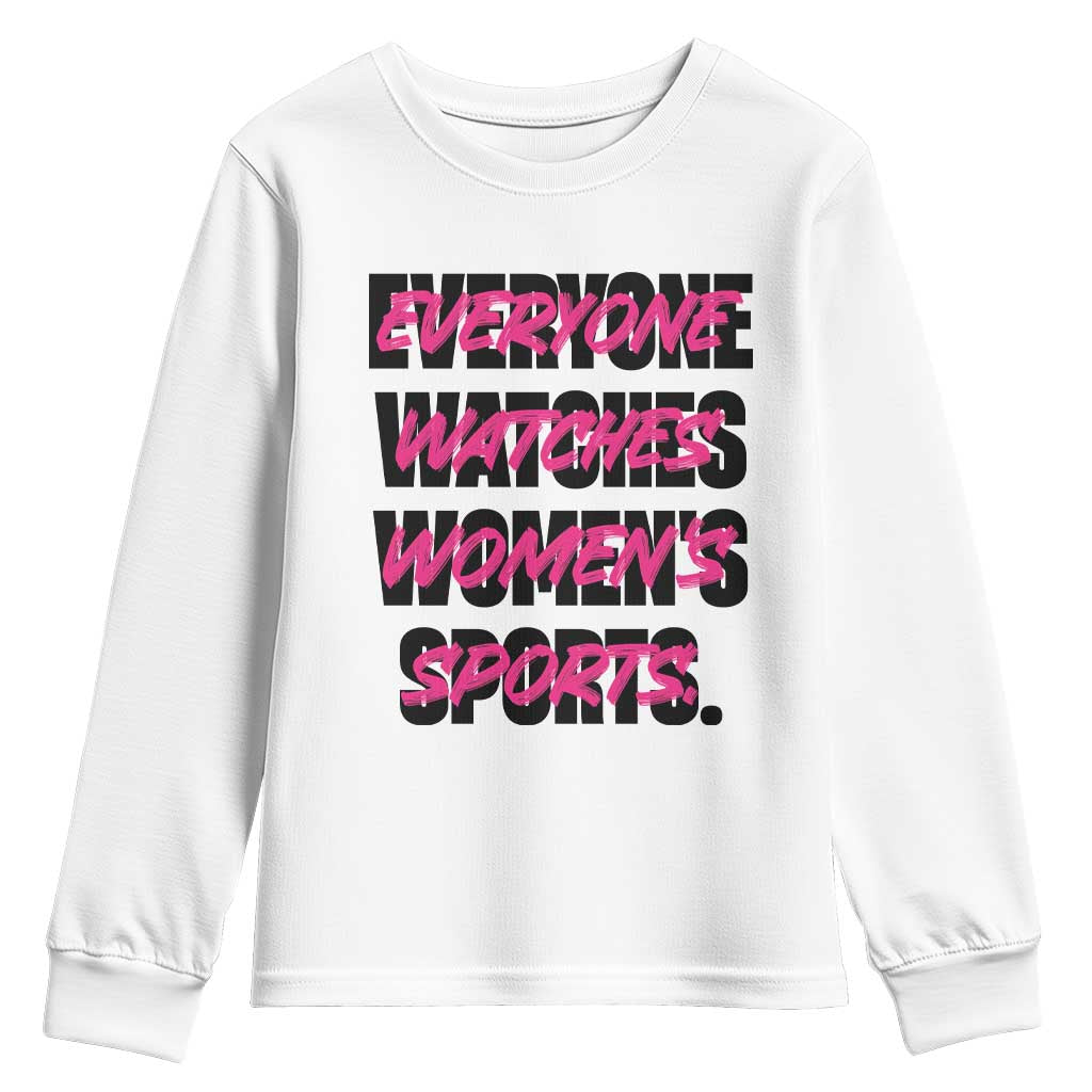 Womens Sports Youth Sweatshirt Feminist Body Positivity Inclusive Equality - Wonder Print Shop