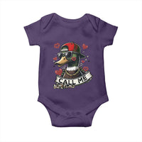 Valentine Mallard Duck Baby Onesie Camo Hunting Valentines Day Gift For Her