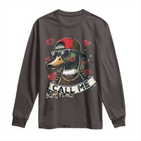 Valentine Mallard Duck Long Sleeve Shirt Camo Hunting Valentines Day Gift For Her