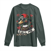 Valentine Mallard Duck Long Sleeve Shirt Camo Hunting Valentines Day Gift For Her