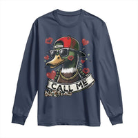 Valentine Mallard Duck Long Sleeve Shirt Camo Hunting Valentines Day Gift For Her