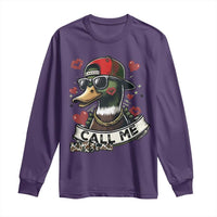 Valentine Mallard Duck Long Sleeve Shirt Camo Hunting Valentines Day Gift For Her