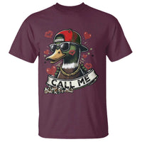 Valentine Mallard Duck T Shirt Camo Hunting Valentines Day Gift For Her