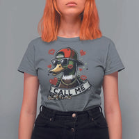 Valentine Mallard Duck T Shirt For Women Camo Hunting Valentines Day Gift For Her