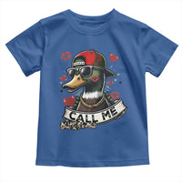 Valentine Mallard Duck Toddler T Shirt Camo Hunting Valentines Day Gift For Her