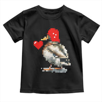 Pixel Valentine Mallard Duck Toddler T Shirt Hunting Valentines Day Gift For Her