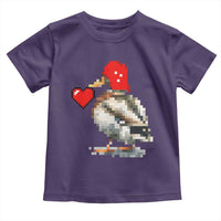 Pixel Valentine Mallard Duck Toddler T Shirt Hunting Valentines Day Gift For Her