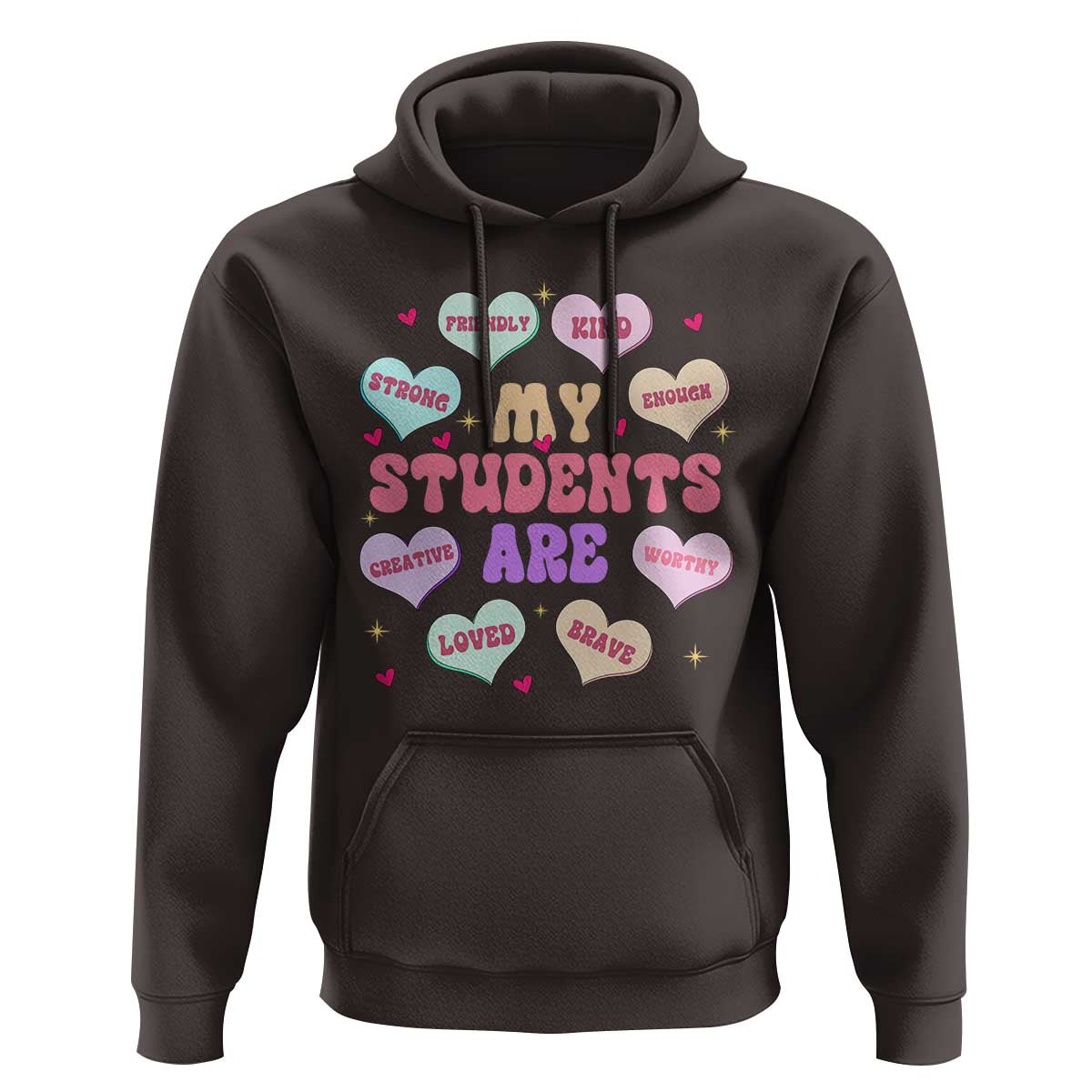 Cute Valentine Teacher Hoodie My Students Are My Valentines Hearts