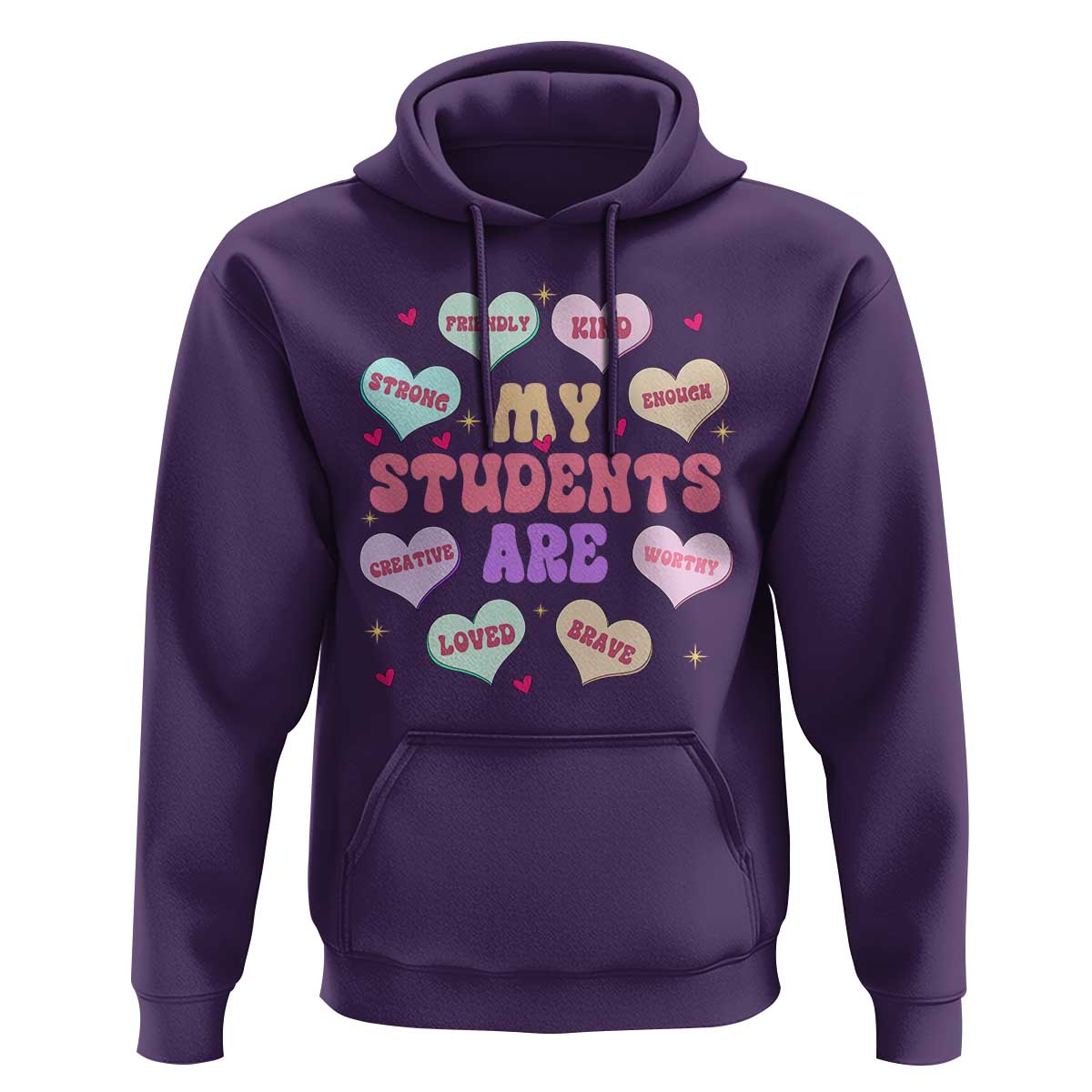Cute Valentine Teacher Hoodie My Students Are My Valentines Hearts