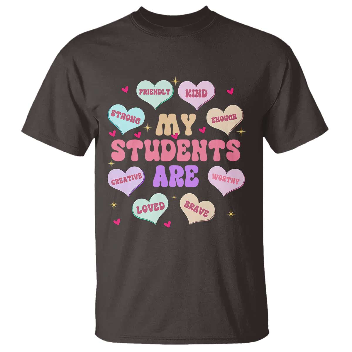 Cute Valentine Teacher T Shirt My Students Are My Valentines Hearts
