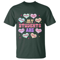 Cute Valentine Teacher T Shirt My Students Are My Valentines Hearts