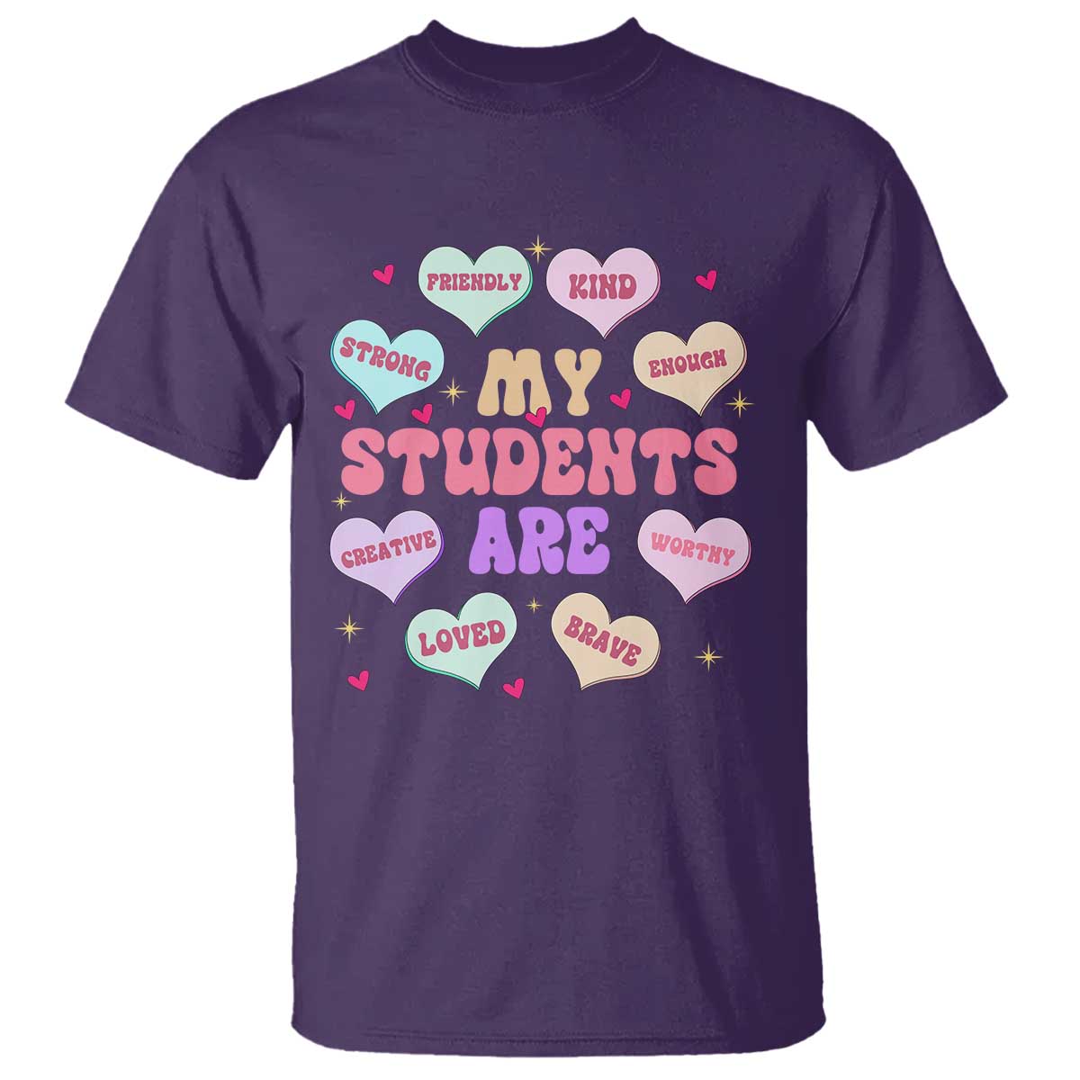 Cute Valentine Teacher T Shirt My Students Are My Valentines Hearts