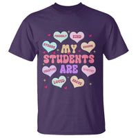 Cute Valentine Teacher T Shirt My Students Are My Valentines Hearts