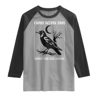 Crows Before Bros Support Your Local Murder Raglan Shirt Funny Crow Lovers - Wonder Print Shop