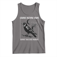 Crows Before Bros Support Your Local Murder Tank Top Funny Crow Lovers - Wonder Print Shop