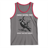 Crows Before Bros Support Your Local Murder Tank Top Funny Crow Lovers - Wonder Print Shop
